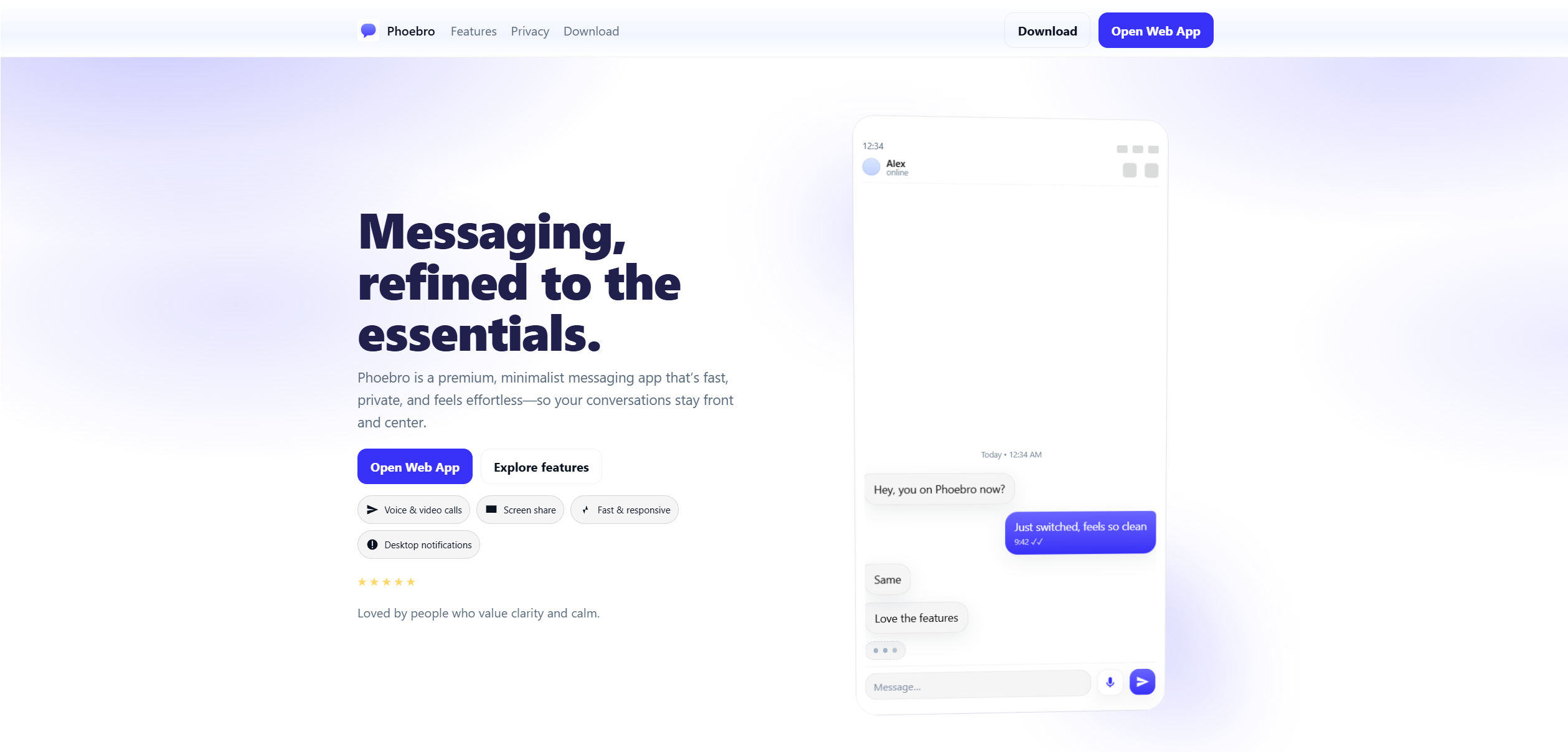 Phoebro - Messaging, redefined